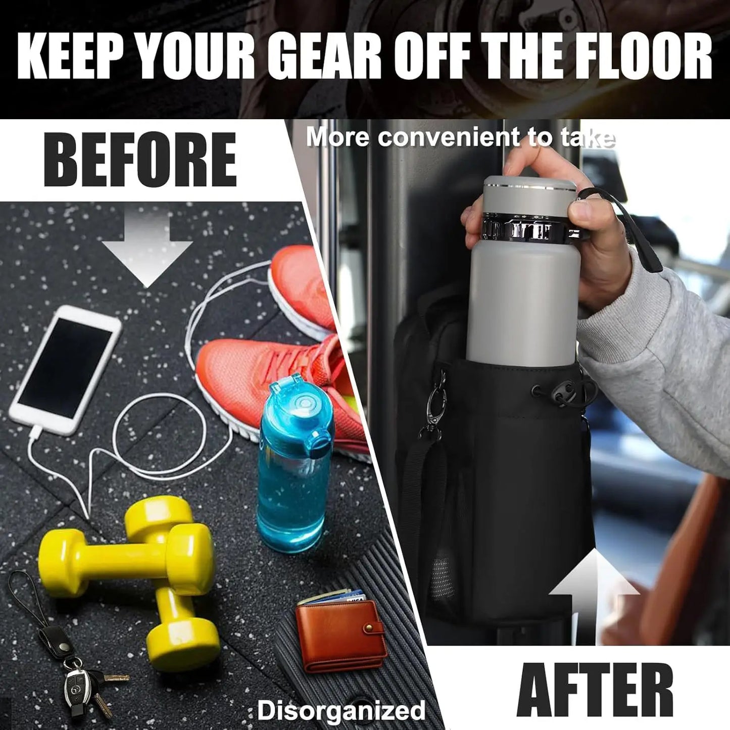 Chic Magnetic Gym Organizer
